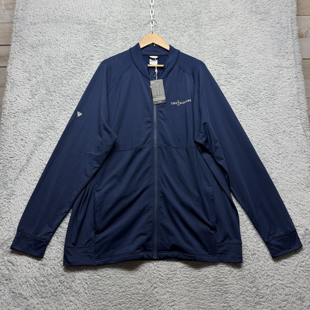 Levelwear The Players Nitro Navy Blue Jacket Mens 2XL Full Zip Fleece Lined New